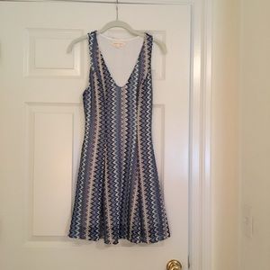 Eight Sixty Zig Zag Fit and Flare Dress